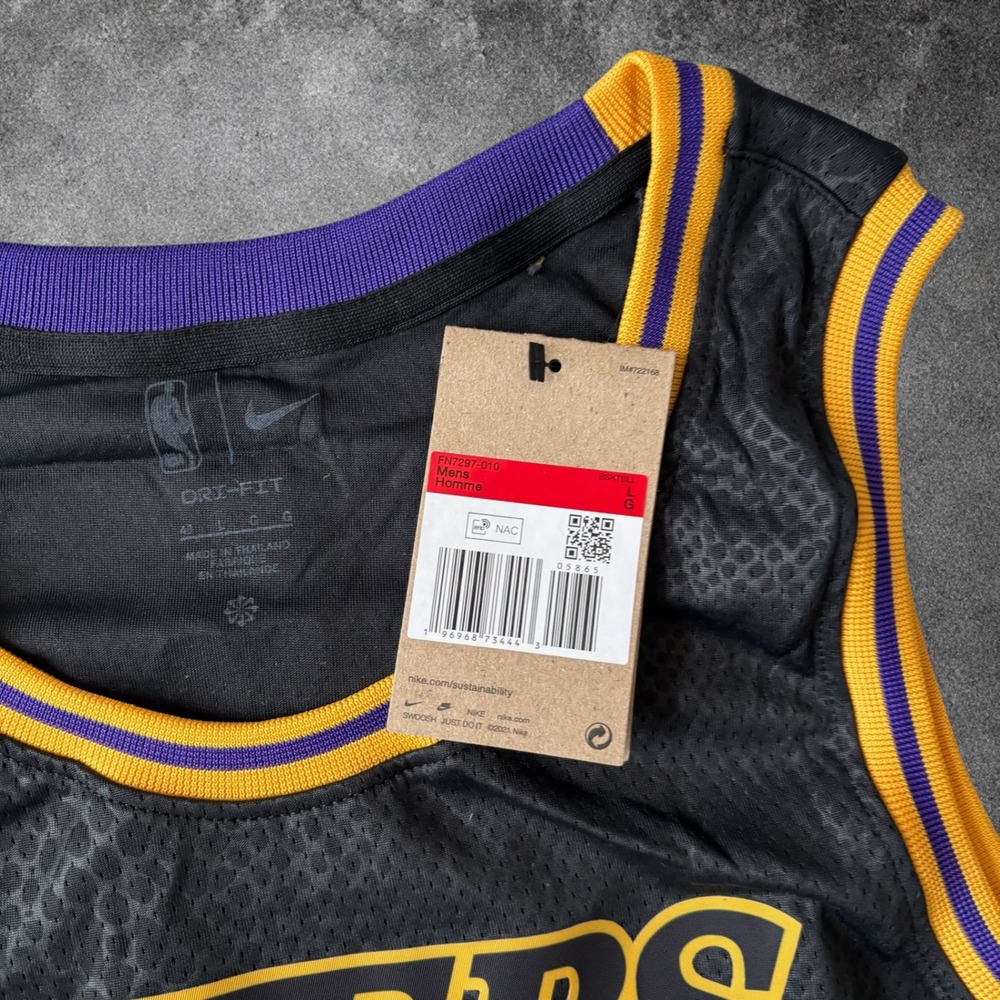 Nike Kobe Bryant Lakers Black Mamba City Edition Jersey 8 24 FN7297-010 Mens L - Picture 6 of 8